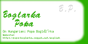 boglarka popa business card